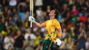 AUS vs SA: CSK star Dewald Brevis hits Hattrick of No Look Sixes - Watch