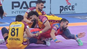 PKL 12: Sumit and Gagan Gowda shine as UP Yoddhas take down Telugu Titans 40-35 in Vizag