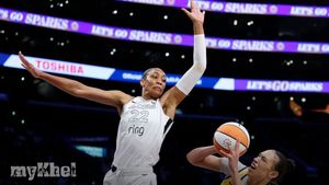 Aja Wilson Praises Team-Mates After Leading Aces To Record-Breaking Victory Over Sparks