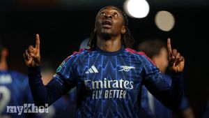 Eberechi Eze's First Goal Leads Arsenal To 2-0 Victory Over Port Vale In EFL Cup