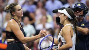 US Open: Sabalenka scrapes past Pegula to seal final spot