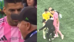 Luis Suarez spits at Seattle Sounders staff after Inter Miami's Leagues Cup semifinal Defeat - Watch
