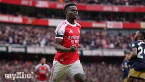 Arsenal Triumphs Over West Ham 2-0 As Bukayo Saka Celebrates Milestone Appearance