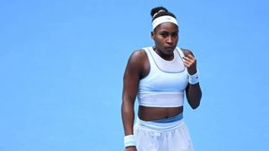 Gauff downs Lys in quarter-finals, keeps hopes of Beijing repeat alive