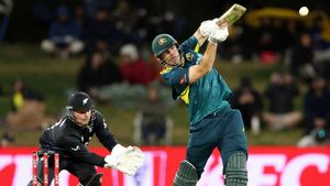 NZ vs AUS 1st T20I: Marsh leads Australia to series-opening; Tim Robinson's maiden T20I ton in vain