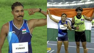 World Para Athletics C'ships: Nishad nails Asian Record in gold-winning effort; Simran storms to 100m victory