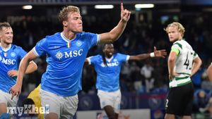 Napoli Secures 2-1 Win Against Sporting CP With Hojlund's Two Goals In Champions League Match