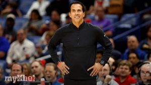 Erik Spoelstra Celebrates Milestone 800th Career Win With Miami Heat Against Bucks