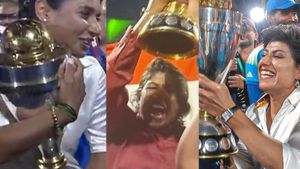 Heartwarming Moment! India Women Celebrate World Cup Win With Legends Mithali Raj, Jhulan Goswami & Anjum Chopra