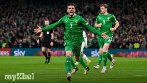 Republic Of Ireland Defeats Portugal 2-0 As Troy Parrott Scores Twice And Ronaldo Sees Red