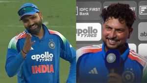 Rohit Sharma Trolls Kuldeep Yadav Over Eager DRS Appeals During Vizag Thriller: WATCH