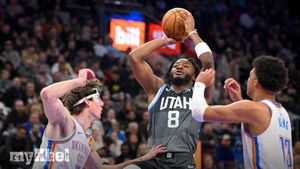 Oklahoma City Thunder Celebrate 15th Straight Victory Against Utah Jazz In Dominant Performance