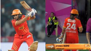 Ayushi Soni Becomes First WPL Player Retired Out During MI vs GG Match