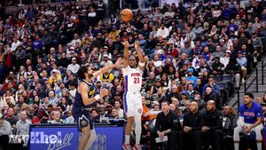NBA Harris Leads Pistons To Narrow Win Over Travel-Weary Nuggets