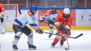 Royal Enfield Ice Hockey League: Stanzin Phuntsog Breaks Fastest Goal Record