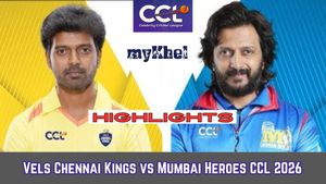 Vels Chennai Kings vs Mumbai Heroes Highlights, CCL 2026: CK 225/3 (20), MH 166 (19.4) | Kings Win By 59 Runs