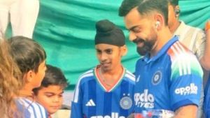 IND vs NZ: Arshdeep Singh makes Reel with Virat Kohli lookalike Kid in Vadodara
