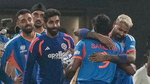 Sanju Samson Powers India’s Highest T20 WC Chase; Hosts Level Pak, Eng With Six Semi-Finals