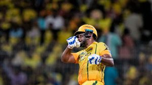 CSK vs KKR IPL 2026: Sanju Samson’s ‘Flying Bat’ Moment Sends Chepauk Crowd Into Splits