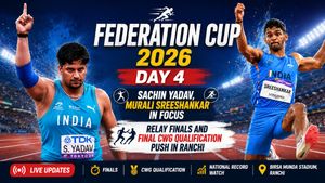 Federation Cup 2026 LIVE Updates Day 4: Sachin Yadav, Murali Sreeshankar in Focus; Relay Finals and Final CWG Qualification Push in Ranchi