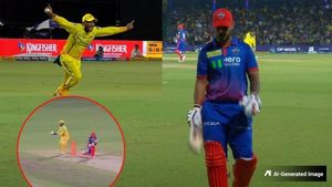 WATCH: Nitish Rana Gets Out In A Bizarre Way In DC vs CSK Clash At Arun Jaitley Stadium