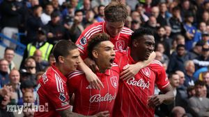 Nottingham Forest Lead Chelsea 3-1 As Awoniyi Shines To Ease Relegation Fears