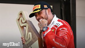 Hamilton Clinches First Ferrari Victory At Barcelona-Catalunya Grand Prix