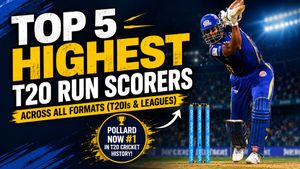 Top 5 Highest Run-Scorers in T20 Cricket: Kieron Pollard Surpasses Chris Gayle to Claim No. 1 Spot