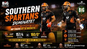 Big Cricket League 2026: Abhishek Singhal's Blazing 97 Powers Southern Spartans to Dominant 10-Wicket Win Over MP Tigers