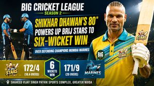 Big Cricket League 2026: Shikhar Dhawan's 80 Powers UP Brij Stars to Six-Wicket Win Over Defending Champions Mumbai Marines