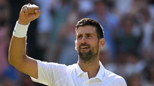 Djokovic equals Federer's Wimbledon record with battling win over Rinderknech