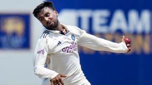 Manav Suthar bowling stats: India spinner stands out for turn and accuracy
