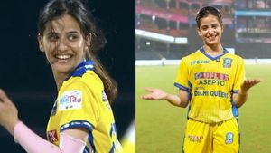 Who is Medhavi Bidhuri? Meet the DPL 2026 Leg-Spinner Behind Viral ‘6-7’ Celebration