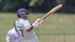 IND vs SL: Rishabh Pant goes Past Fifty, hits massive 95-metre Six breaking Solar Panel in Colombo