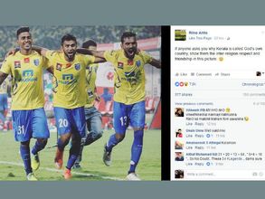 ഫുട്ബോളിലും ജാതിയും മതവും വേണോ കൂട്ടുകാരാ.. കേരള ബ്ലാസ്റ്റേഴ്സിന്റെ മലയാളി താരത്തിന് രൂക്ഷവിമര്‍ശനം!