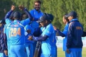 അന്ധ ലോകകപ്പ് ക്രിക്കറ്റിലും ഇന്ത്യയുടെ ലങ്കാദഹനം... റണ്‍മല കടന്ന് ഇന്ത്യ