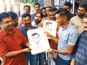 ലോകകപ്പ് ആവേശം, ഫുട്‌ബോള്‍ താരങ്ങളെല്ലാം കാരിക്കേച്ചര്‍ രൂപത്തില്‍ മലപ്പുറത്ത്
