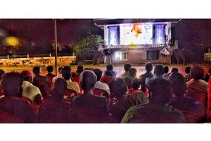 ലോകകപ്പ് മത്സരം ആവേശകരമാക്കാൻ തോപ്പുംപടിയിൽ കൂറ്റൻ സ്ക്രീൻ