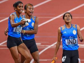 ഏഷ്യന്‍ ഗെയിംസിലെ ഇന്ത്യന്‍ റിലേ ടീമിന്റെ വെള്ളി സ്വര്‍ണമാകും; ബഹ്‌റെയ്ന്‍ താരത്തിന് അയോഗ്യത