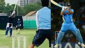 ധോണിയെ അനുകരിച്ച് പന്ത്, ഹെലികോപ്റ്റര്‍ ഷോട്ട് വൈറല്‍- വീഡിയോ