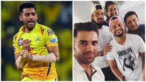 IPL 2020: മാസ്‌ക് ഇടാതെ സെല്‍ഫിയെടുത്ത് ചഹാറും റെയ്‌നയും ചൗളയും; ചിത്രങ്ങള്‍ വൈറല്‍