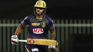 IPL 2021: ബൗണ്ടറിയോടെ തുടങ്ങി, സിക്‌സറടിച്ച് ഫിഫ്റ്റി- റോക്കിങ് റാണ! റെക്കോര്‍ഡ്