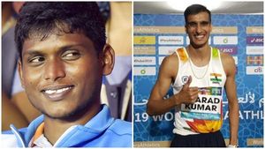 Paralympics 2021: ഹൈജംപില്‍ വെള്ളി മെഡല്‍ നേടി മാരിയപ്പന്‍ തങ്കവേലു, ശരദ് കുമാറിന് വെങ്കലം
