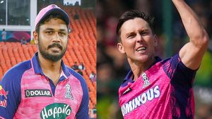 IPL 2023: ബോള്‍ട്ട് പ്ലേയിങ് 11 ഇല്ല! സാംബക്കായി തഴഞ്ഞതോ? സഞ്ജുവിനെതിരേ ആരാധകര്‍