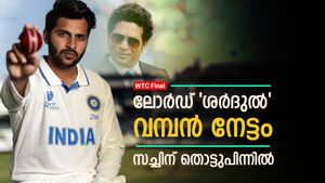 WTC Final: സെന രാജ്യത്ത് ചരിത്ര നേട്ടം, സച്ചിന് പിന്നാലെ ശര്‍ദുല്‍- വമ്പന്‍ നേട്ടം