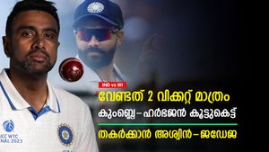IND vs WI: കുംബ്ലെ-ഹര്‍ഭജന്‍ കൂട്ടുകെട്ട് പഴങ്കഥയാവും, ചരിത്ര റെക്കോഡിലേക്ക് അശ്വിന്‍-ജഡേജ