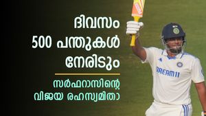 നെറ്റ്‌സില്‍ കഠിനാധ്വാനം, ഒരു ദിവസം 500 പന്ത് നേരിടും! സര്‍ഫറാസിന്റെ വിജയ മന്ത്രമിതാ