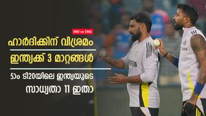 IND vs ENG: പരമ്പര നേടി, അഞ്ചാം ടി20യില്‍ ഇന്ത്യക്ക് മൂന്ന് മാറ്റങ്ങള്‍; സാധ്യതാ 11 ഇതാ
