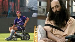 വീൽ ചെയറിൽ ഇരിക്കുന്നയാളുടെ ഫോട്ടോ പങ്കുവച്ച് റോയൽസ്; കളിയാക്കിയത് ദ്രാവിഡിനെ? ആരാധകർ കലിപ്പിൽ