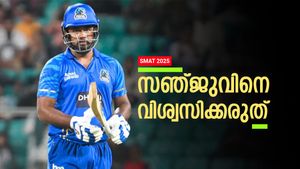 SMAT 2025: ഫിഫ്റ്റി, പിന്നാലെ 'തനിനിറം' കാണിച്ച് സഞ്ജു!! ഓപ്പണിങില്‍ പാളി, കേരളം വീണു